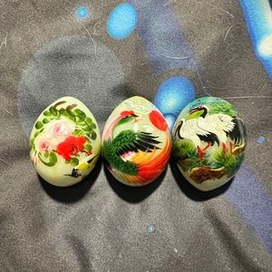 Gorgeous Vintage Chinese/Japanese Jade Eggs